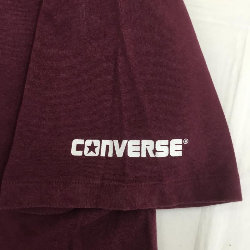 コンバース CONVERSE Tシャツ 半袖 ONE STAR 日本製 90s L ロゴ、文字 えんじ / ワインレッド /  メンズ USED 古着 中古 10071530