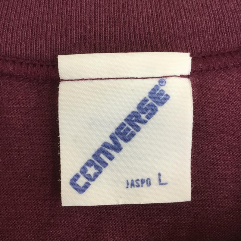 コンバース CONVERSE Tシャツ 半袖 ONE STAR 日本製 90s L ロゴ、文字 えんじ / ワインレッド /  メンズ USED 古着 中古 10071530
