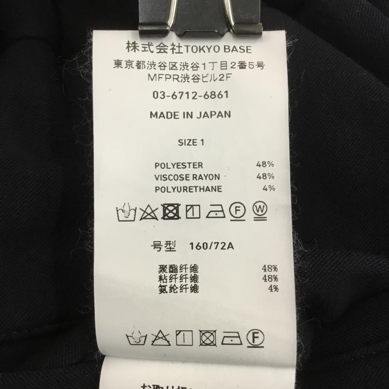 ユナイテッドトウキョウ UNITED TOKYO パンツ スラックス 1 無地 黒 / ブラック /  メンズ USED 古着 中古 10071554