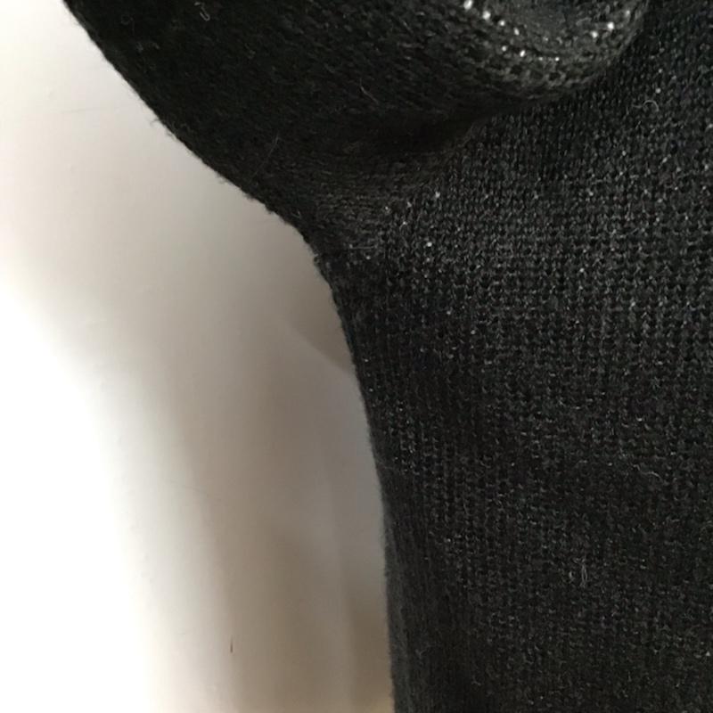 サブサエティ Subciety カーディガン 長袖 SBF9173 Vネック M ロゴ、文字 黒 / ブラック / X 白 / ホワイト /  メンズ USED 古着 中古 10071597
