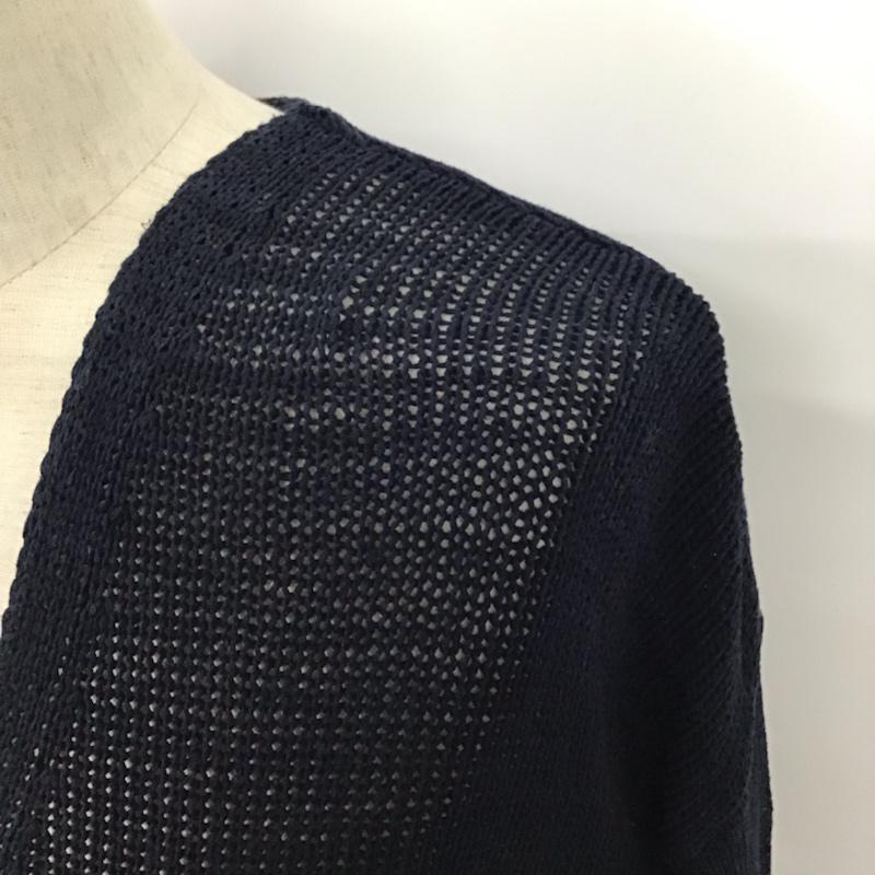 ロンハーマン Ron Herman ニット、セーター 長袖 611080113-1071 Vネック コットン S 無地 紺 / ネイビー /  メンズ USED 古着 中古 10071612