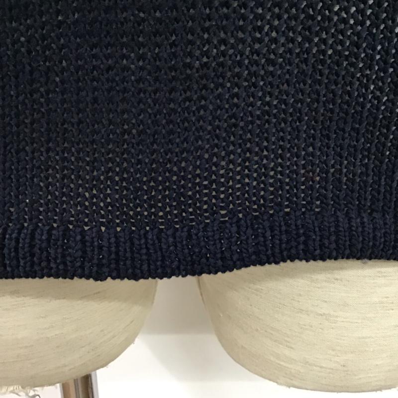 ロンハーマン Ron Herman ニット、セーター 長袖 611080113-1071 Vネック コットン S 無地 紺 / ネイビー /  メンズ USED 古着 中古 10071612