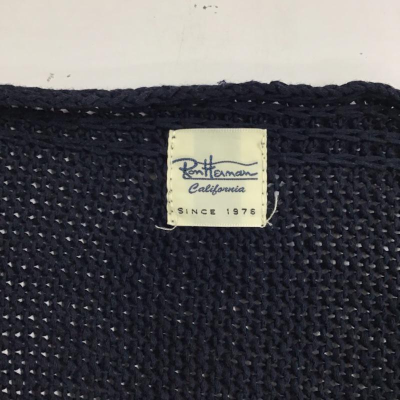 ロンハーマン Ron Herman ニット、セーター 長袖 611080113-1071 Vネック コットン S 無地 紺 / ネイビー /  メンズ USED 古着 中古 10071612