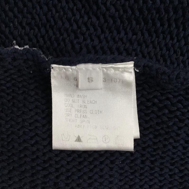ロンハーマン Ron Herman ニット、セーター 長袖 611080113-1071 Vネック コットン S 無地 紺 / ネイビー /  メンズ USED 古着 中古 10071612