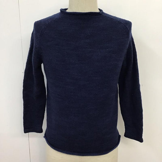 オーセンティックウエア AUTHENTIC WEAR ニット、セーター 長袖 3213-105-0583 green label relaxing モックネック M 無地 紺 / ネイビー /  メンズ USED 古着 中古 10071618