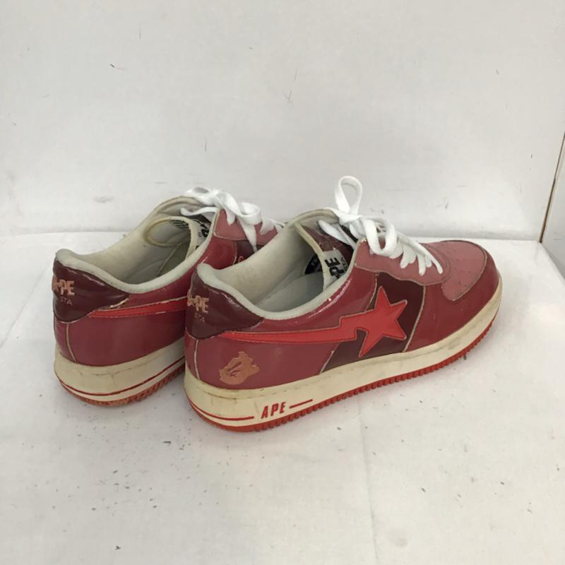 アベイシングエイプ A BATHING APE スニーカー スニーカー 2006FS-001 BAPESTA ベイプスタ 28cm 箱有 28.0cm ロゴ、文字 赤 / レッド / X 白 / ホワイト /  メンズ USED 古着 中古 10071736