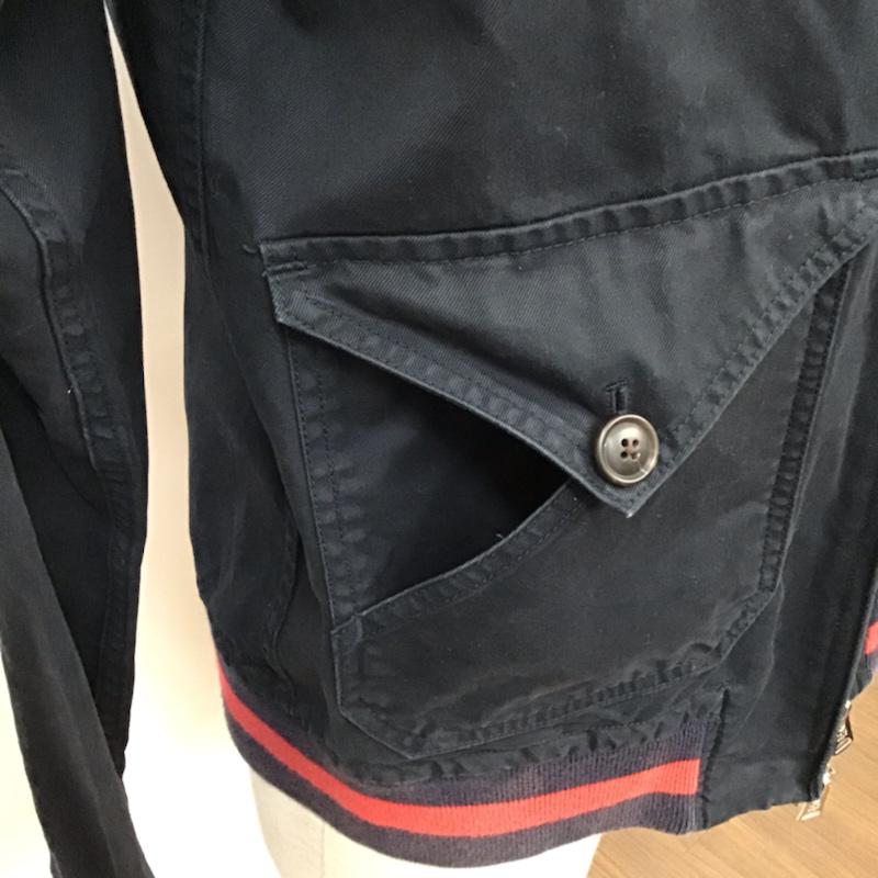 アベイシングエイプ A BATHING APE ジャケット、上着 ジャケット、ブレザー 1860-140-008 M ワンポイント 紺 / ネイビー / X 赤 / レッド /  メンズ USED 古着 中古 10071759