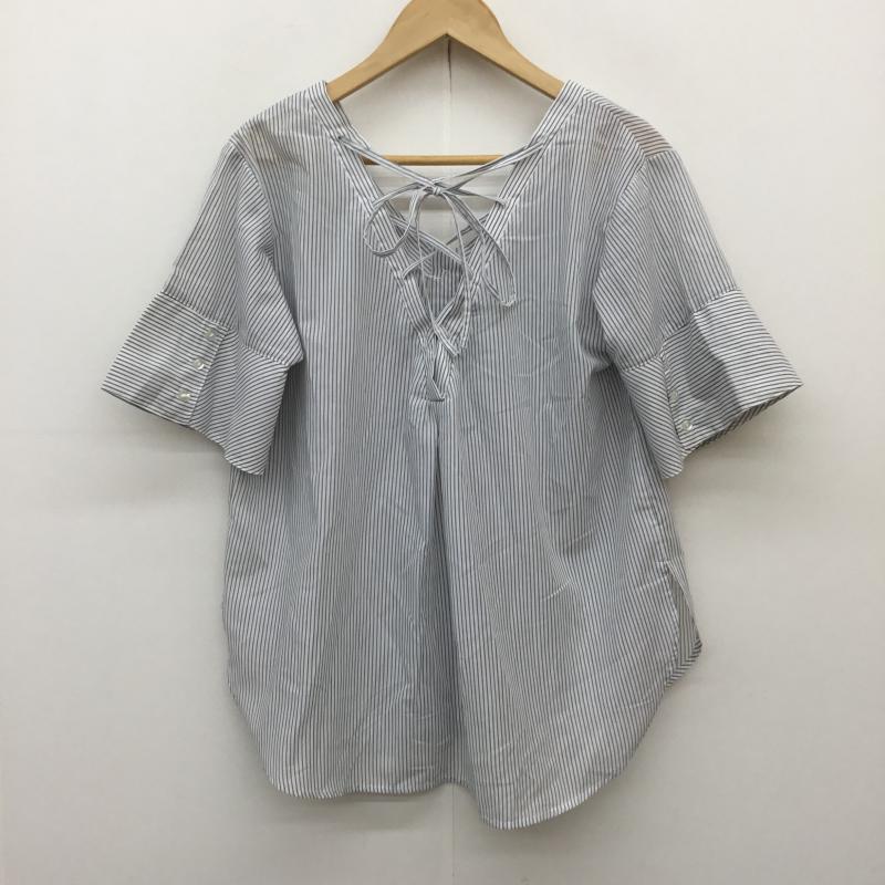 ヘザー Heather カットソー 半袖 FREE ストライプ 白 / ホワイト /  レディース USED 古着 中古 10071842