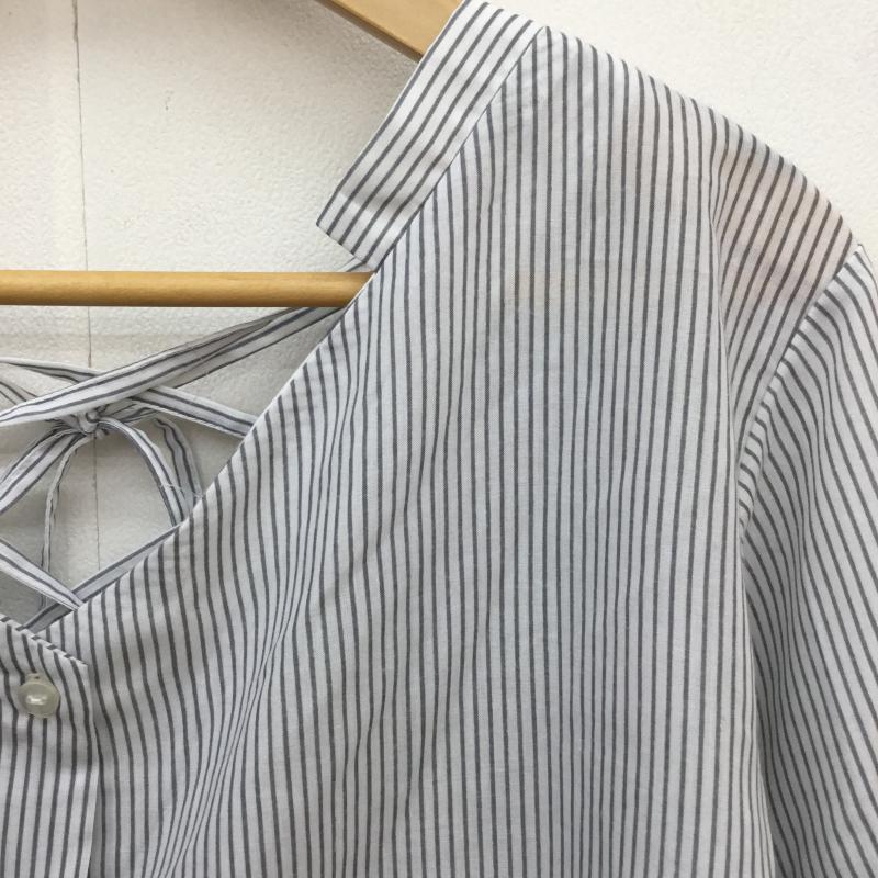 ヘザー Heather カットソー 半袖 FREE ストライプ 白 / ホワイト /  レディース USED 古着 中古 10071842