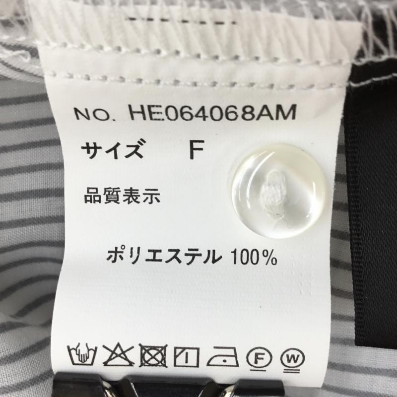 ヘザー Heather カットソー 半袖 FREE ストライプ 白 / ホワイト /  レディース USED 古着 中古 10071842