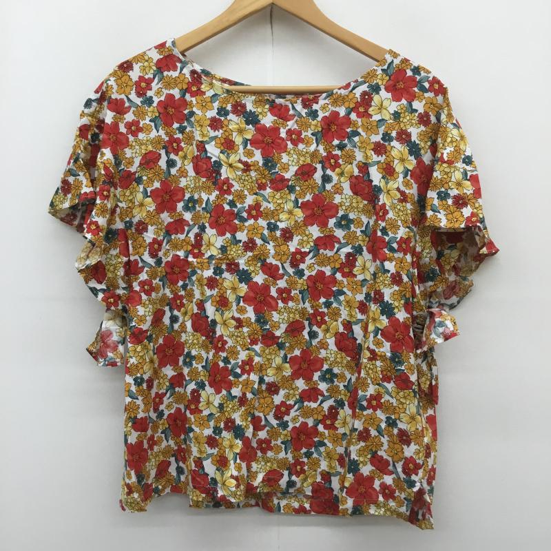 グローバルワーク GLOBAL WORK カットソー 半袖 L 花柄 マルチカラー / マルチカラー /  レディース USED 古着 中古 10071852