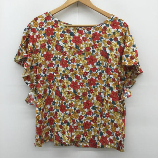 グローバルワーク GLOBAL WORK カットソー 半袖 L 花柄 マルチカラー / マルチカラー /  レディース USED 古着 中古 10071852
