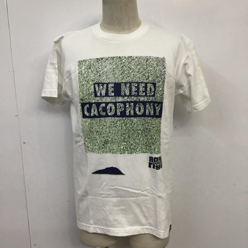 フォーピーエーアールメディアゲリラ FPARMEDIAGUERRILLA Tシャツ 半袖 クルーネック 2 プリント 白 / ホワイト /  メンズ USED 古着 中古 10071857