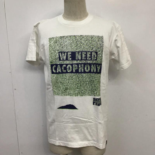 フォーピーエーアールメディアゲリラ FPARMEDIAGUERRILLA Tシャツ 半袖 クルーネック 2 プリント 白 / ホワイト /  メンズ USED 古着 中古 10071857