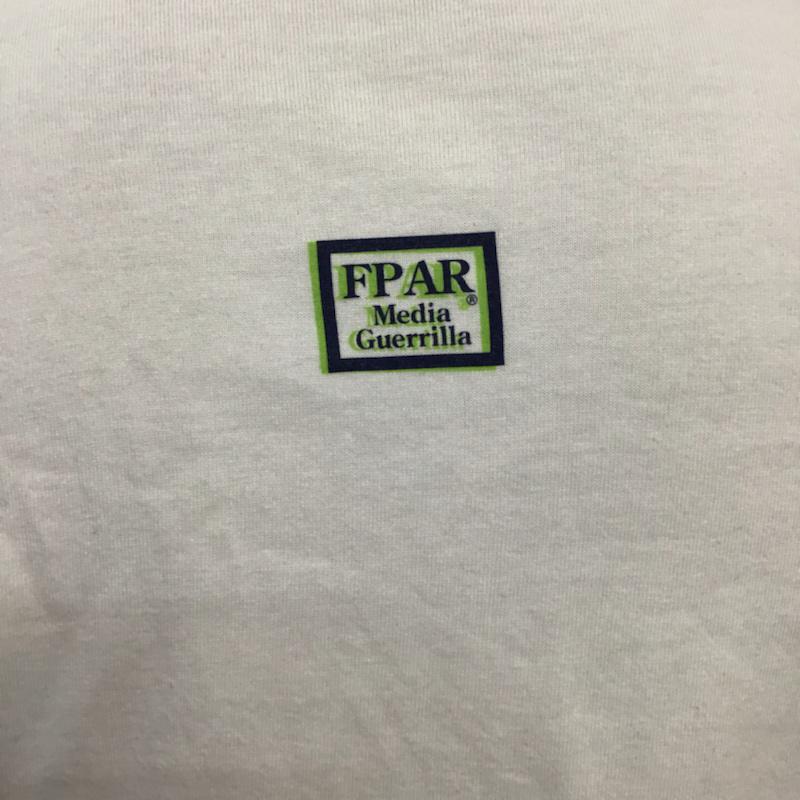 フォーピーエーアールメディアゲリラ FPARMEDIAGUERRILLA Tシャツ 半袖 クルーネック 2 プリント 白 / ホワイト /  メンズ USED 古着 中古 10071857
