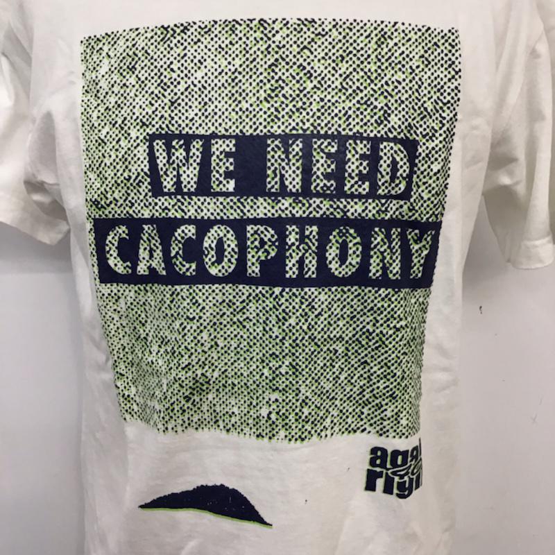 フォーピーエーアールメディアゲリラ FPARMEDIAGUERRILLA Tシャツ 半袖 クルーネック 2 プリント 白 / ホワイト /  メンズ USED 古着 中古 10071857