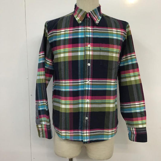 トミー TOMMY シャツ、ブラウス 長袖 ボタンダウン ロゴ M チェック マルチカラー / マルチカラー /  メンズ USED 古着 中古 10071875