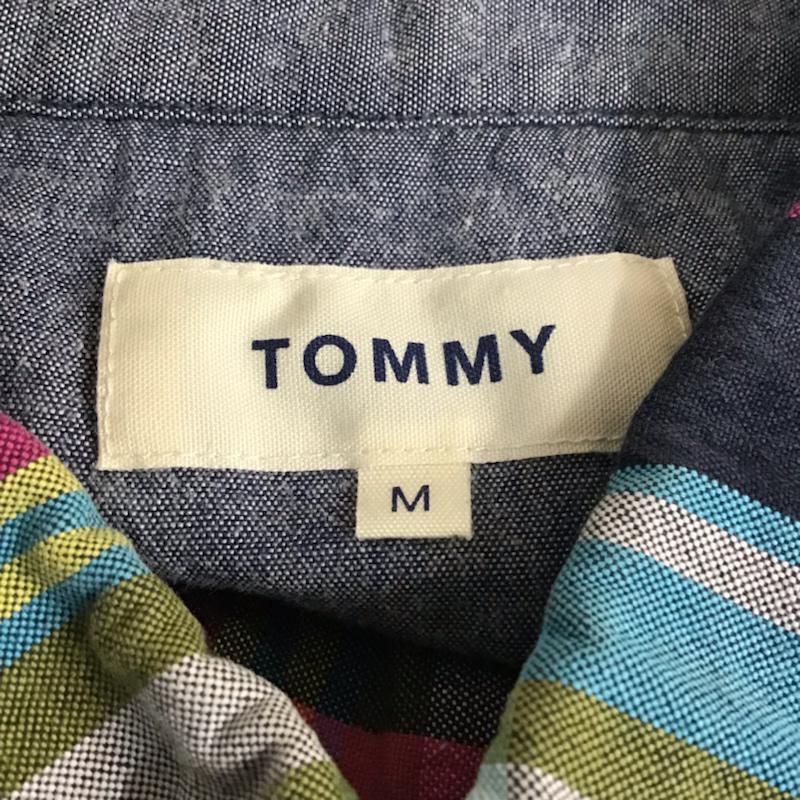 トミー TOMMY シャツ、ブラウス 長袖 ボタンダウン ロゴ M チェック マルチカラー / マルチカラー /  メンズ USED 古着 中古 10071875