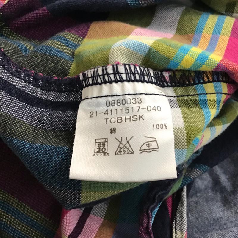 トミー TOMMY シャツ、ブラウス 長袖 ボタンダウン ロゴ M チェック マルチカラー / マルチカラー /  メンズ USED 古着 中古 10071875
