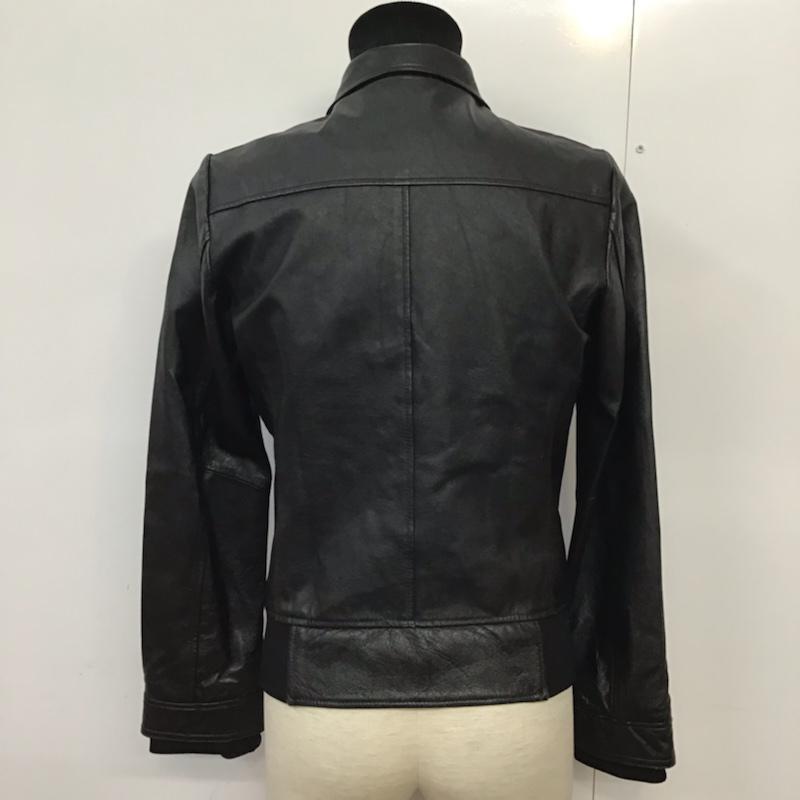 アーバンリサーチ URBAN RESEARCH ジャケット、上着 レザージャケット WMG1701715J ピッグスキン 豚革 38 無地 黒 / ブラック /  メンズ USED 古着 中古 10071886