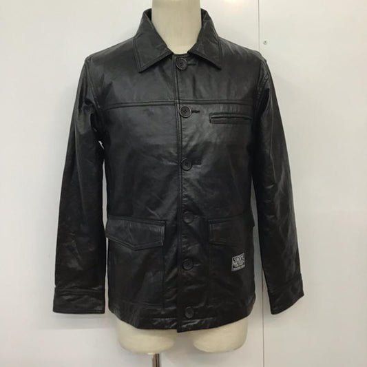 サブサエティ Subciety ジャケット、上着 レザージャケット NINE RULAZ LINE 牛革 S 無地 黒 / ブラック /  メンズ USED 古着 中古 10071906