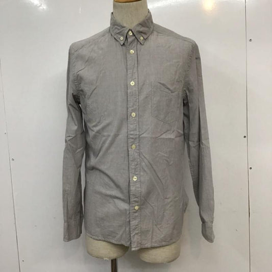 ヘンネスアンドモーリッツ H&M シャツ、ブラウス 長袖 ボタンダウン S 無地 灰 / グレー /  メンズ USED 古着 中古 10071915