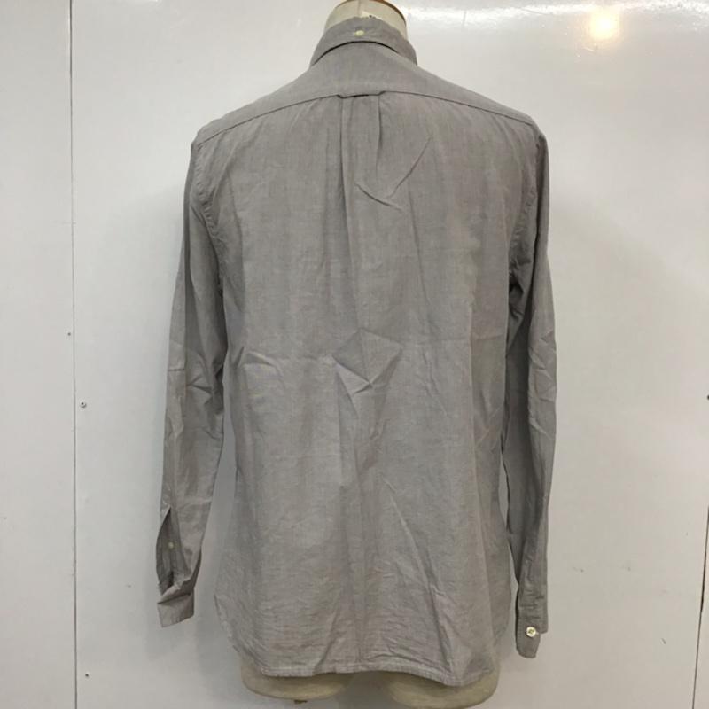 ヘンネスアンドモーリッツ H&M シャツ、ブラウス 長袖 ボタンダウン S 無地 灰 / グレー /  メンズ USED 古着 中古 10071915