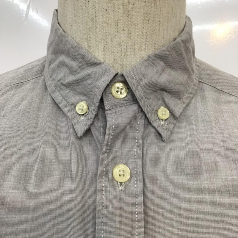 ヘンネスアンドモーリッツ H&M シャツ、ブラウス 長袖 ボタンダウン S 無地 灰 / グレー /  メンズ USED 古着 中古 10071915