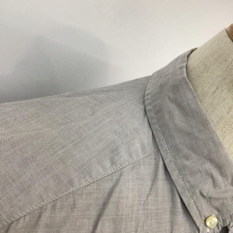 ヘンネスアンドモーリッツ H&M シャツ、ブラウス 長袖 ボタンダウン S 無地 灰 / グレー /  メンズ USED 古着 中古 10071915