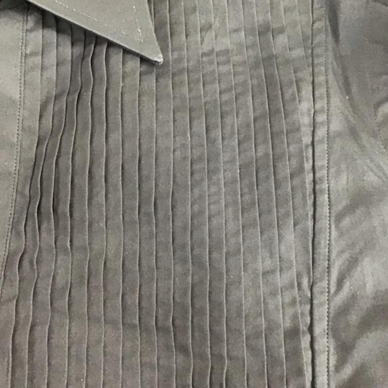 バーバリーブラックレーベル BURBERRY BLACK LABEL シャツ、ブラウス 長袖 BMW00-999 プリーツ 2 無地 黒 / ブラック /  メンズ USED 古着 中古 10071917