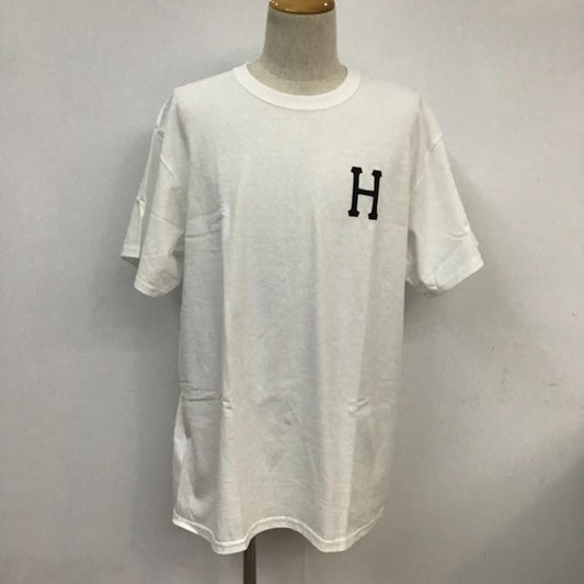ハフ HUF Tシャツ 半袖 クラシックHロゴ L プリント 白 / ホワイト /  メンズ USED 古着 中古 10071931