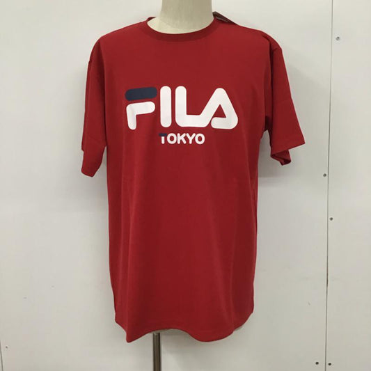 フィラ FILA Tシャツ 半袖 FM5165 再帰反射 吸水速乾 タグ付き LL ロゴ、文字 赤 / レッド /  メンズ USED 古着 中古 10072043