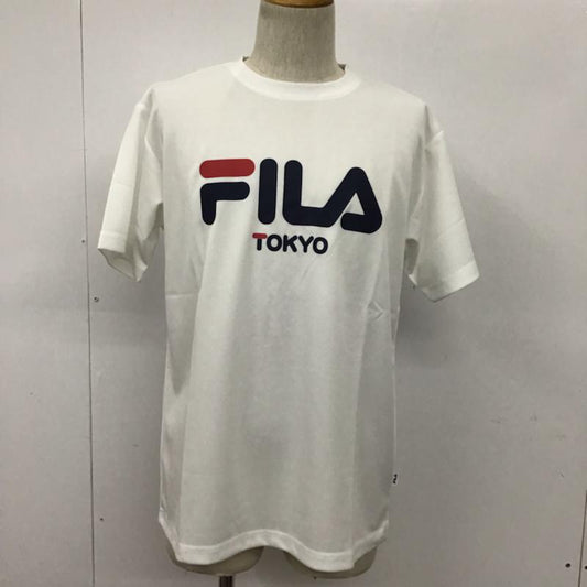 フィラ FILA Tシャツ 半袖 FM5165 再帰反射 吸水速乾 タグ付き L ロゴ、文字 白 / ホワイト /  メンズ USED 古着 中古 10072049