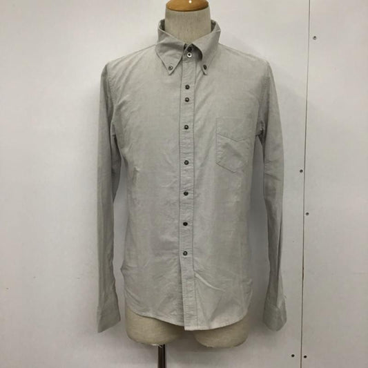 ダヴルジェイケイ wjk シャツ、ブラウス 長袖 ox04ys ボタンダウン M 無地 灰 / グレー /  メンズ USED 古着 中古 10072089