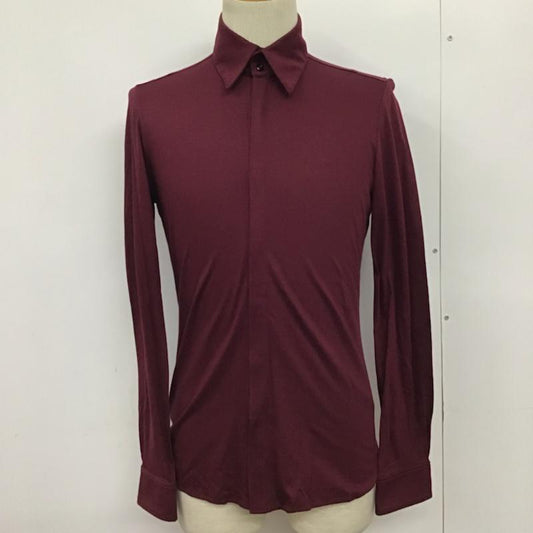 ガラアーベント GalaabenD シャツ、ブラウス 長袖 無地 えんじ / ワインレッド /  メンズ USED 古着 中古 10072098