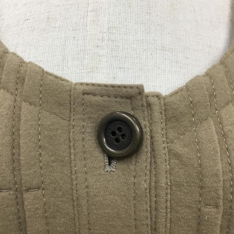 バーバリーブルーレーベル BURBERRY BLUE LABEL ワンピース ひざ丈スカート E1J59-222-40 半袖 ウール 36 ワンポイント ベージュ / ベージュ /  レディース USED 古着 中古 10072152