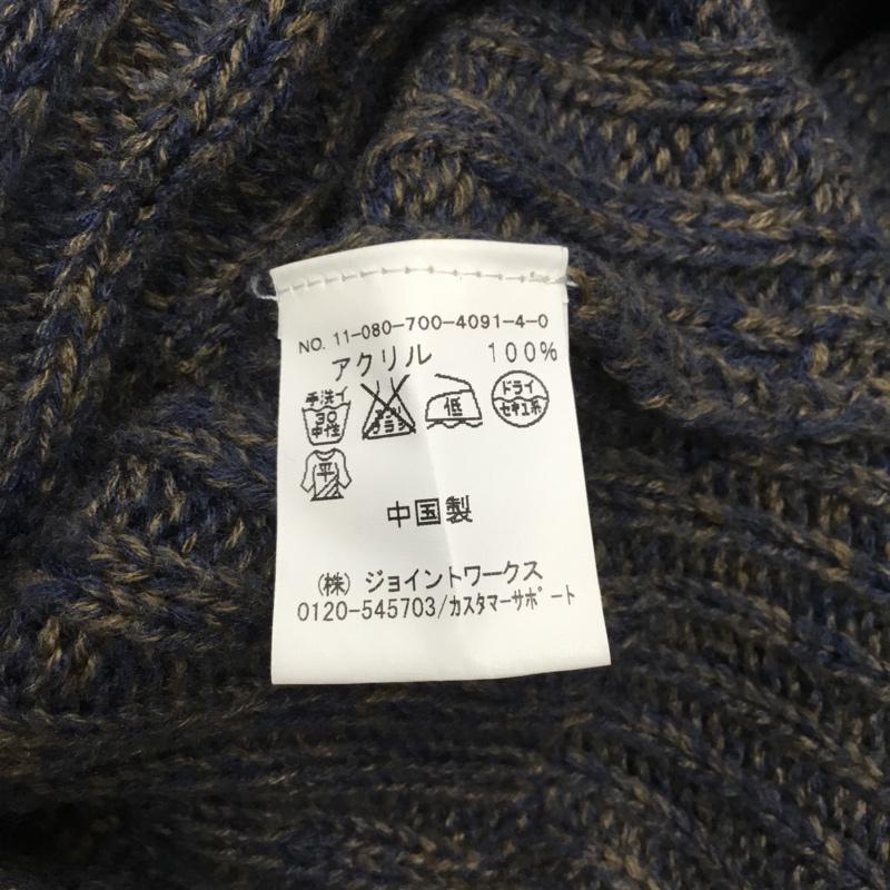 シンプリシテェ Simplicite ワンピース ひざ丈スカート 11-080-700-4091-4-0 ニット 無地 ダークグレー / ダークグレー / X 紺 / ネイビー /  レディース USED 古着 中古 10072159