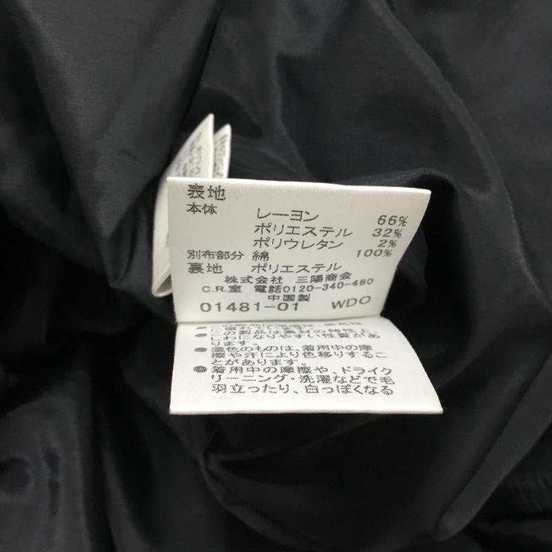 バーバリーブルーレーベル BURBERRY BLUE LABEL ワンピース ひざ丈スカート FMF50-695-09 パフスリーブ 36 ワンポイント 黒 / ブラック /  レディース USED 古着 中古 10072162