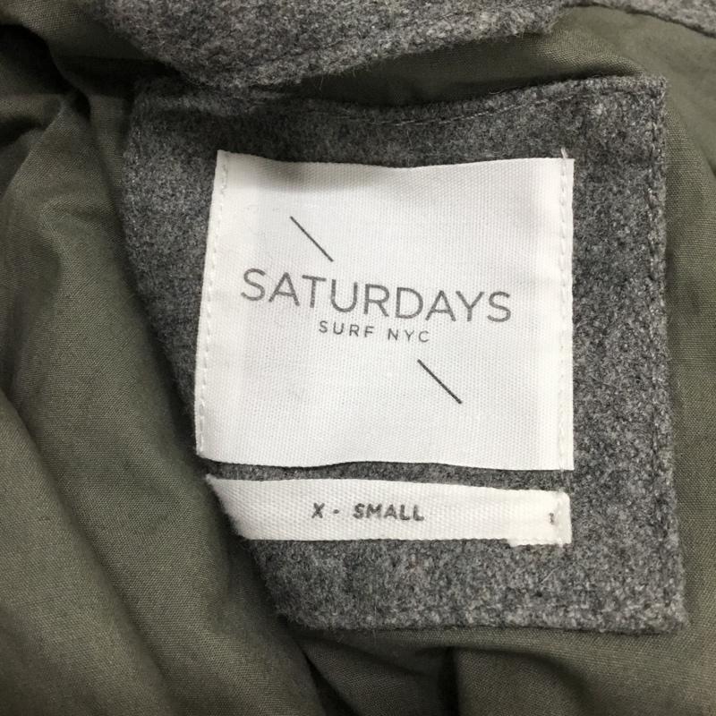 サタデーズサーフニューヨークシティー SATURDAYS SURF NYC ジャケット、上着 ジャンパー、ブルゾン BBL-1301 ジップアップ XS 無地 灰 / グレー /  メンズ USED 古着 中古 10072170