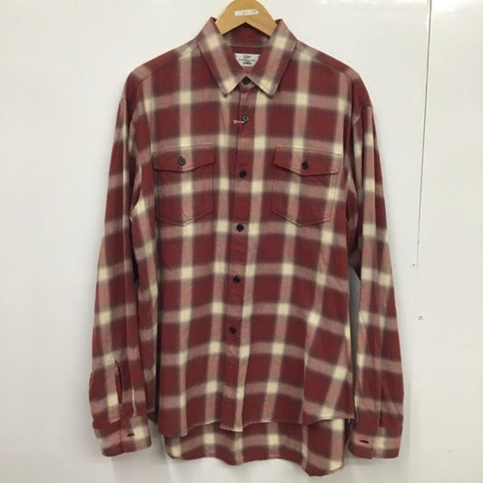 ラグス マックレガー RAGS McGREGOR シャツ、ブラウス 長袖 211176606 S チェック えんじ / ワインレッド / X アイボリー / アイボリー /  メンズ USED 古着 中古 10072186