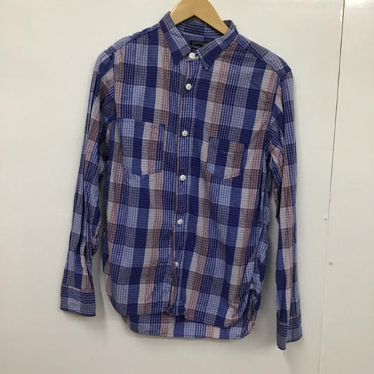 サニースポーツ SUNNY SPORTS シャツ、ブラウス 長袖 コットン S チェック 青 / ブルー / X 桃 / ピンク / X 水色 / ライトブルー /  メンズ USED 古着 中古 10072189