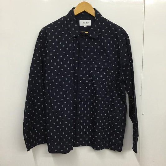 コードナンバーエイト CHORD NUMBER EIGHT シャツ、ブラウス 長袖 N8M1H1-SH02 PAJAMA SHIRT パジャマシャツ S 総柄 紺 / ネイビー /  メンズ USED 古着 中古 10072193