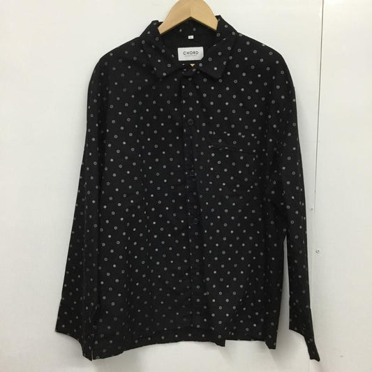 コードナンバーエイト CHORD NUMBER EIGHT シャツ、ブラウス 長袖 N8M1H1-SH02 PAJAMA SHIRT パジャマシャツ L 総柄 黒 / ブラック /  メンズ USED 古着 中古 10072198