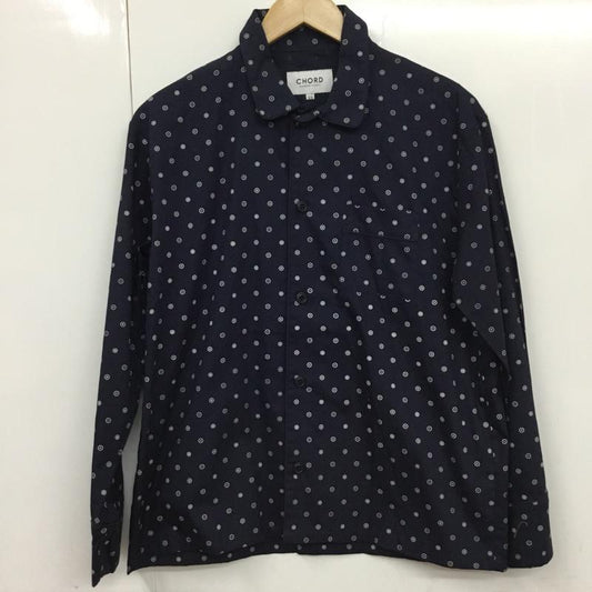 コードナンバーエイト CHORD NUMBER EIGHT シャツ、ブラウス 長袖 N8M1H1-SH02 PAJAMA SHIRT パジャマシャツ XS 総柄 紺 / ネイビー /  メンズ USED 古着 中古 10072217