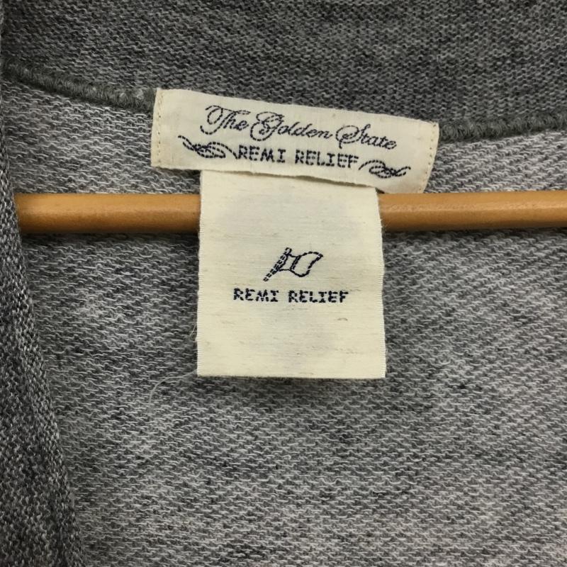 レミ レリーフ REMI RELIEF カーディガン 長袖 M 無地 灰 / グレー /  メンズ USED 古着 中古 10072298