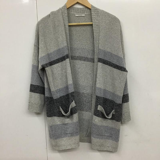 ベイフロー BAYFLOW カーディガン 長袖 2  灰 / グレー /  メンズ USED 古着 中古 10072301
