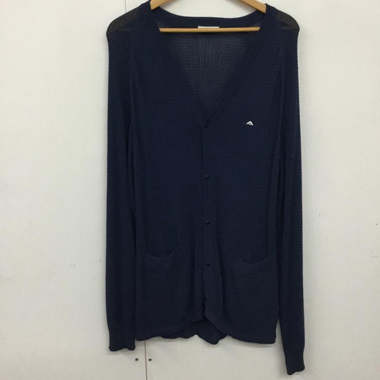ベイフロー BAYFLOW カーディガン 長袖 3 無地 紺 / ネイビー /  メンズ USED 古着 中古 10072308