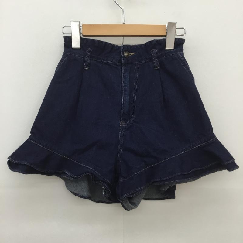 ダズリン dazzlin パンツ ショートパンツ M 無地 インディゴ / インディゴ /  レディース USED 古着 中古 10072333