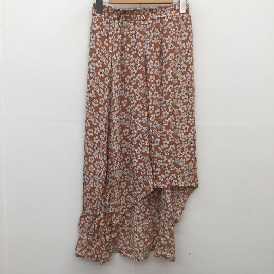 アイテムズ アーバンリサーチ ITEMS URBAN RESEARCH スカート ロングスカート 花柄 橙 / オレンジ /  レディース USED 古着 中古 10072341