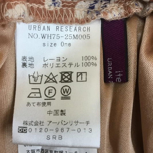 アイテムズ アーバンリサーチ ITEMS URBAN RESEARCH スカート ロングスカート 花柄 橙 / オレンジ /  レディース USED 古着 中古 10072341